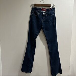 Lucky Brand Dark Blue Flare Jeans CHARLIE BABY BOOT Size 00/24